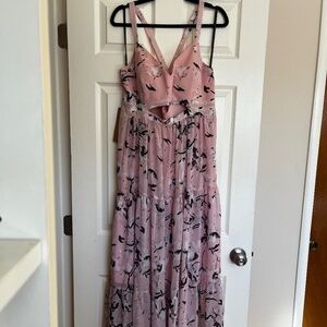 RACHEL Rachel Roy, floral, cutout, floor length dress, tags on and never worn